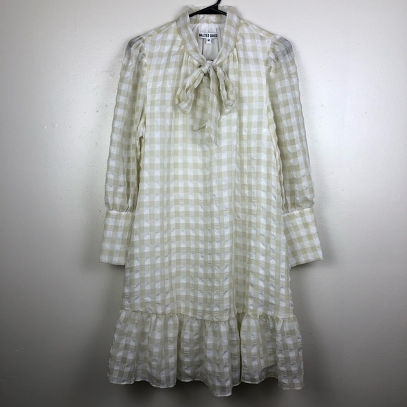 Walter Baker NWOT Gingham Baby Doll Dress - Picture 3 of 8